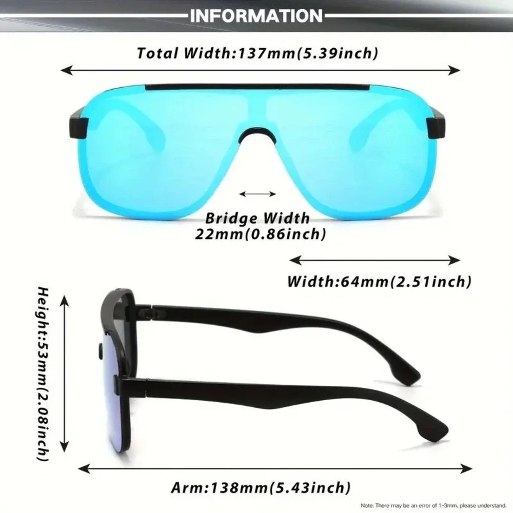 Sunglasses Silver Mirror‎ Lens Light Beach Street Wear Trendy UV400 Protection